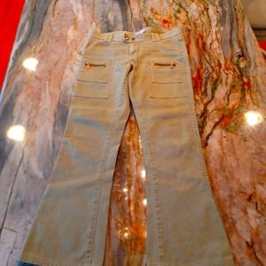 Calvin Klein Celery Green Jeans, size 5